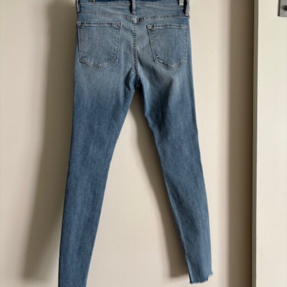 FRAME Denim Le Skinny de Jeanne Highgate Distressed Jeans size 28 - Picture 6 of 9